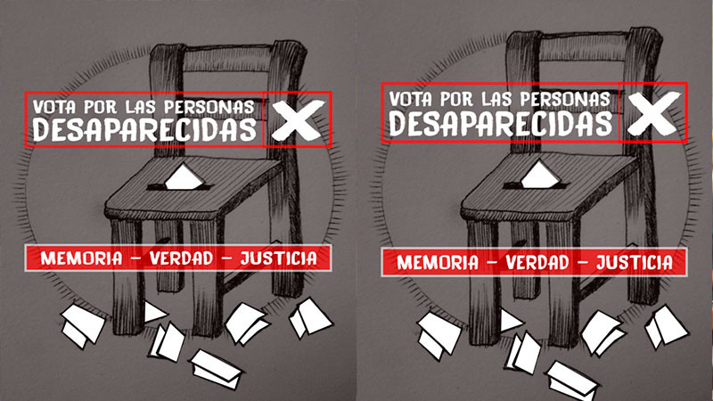 Llaman a 'Vota por las personas desaparecidas' y no anular el voto 
