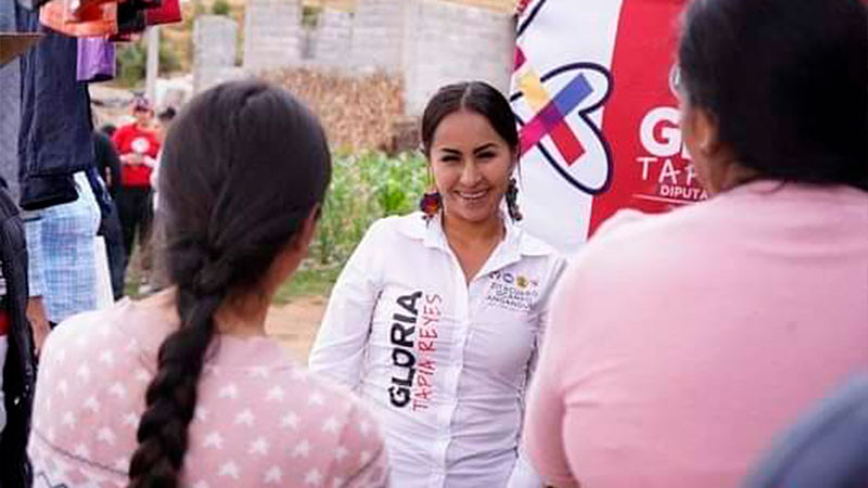 Porque nuestro camino es por la paz y el desarrollo, en Zitácuaro ¡vamos a ganar!: Gloria Tapia 