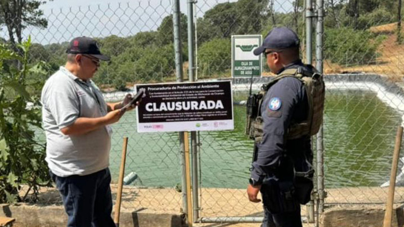 Localizan y aseguran en Tzintzuntzan, Michoacán cuatro ollas de agua
