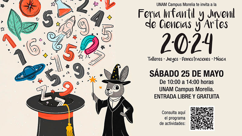 Este sábado, UNAM Campus Morelia invita a infancias y adolescentes a divertirse con las ciencias y las humanidades 