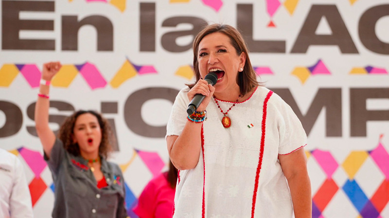 INE está más preocupado por el color rosa que por nosotros, asevera Xóchitl Gálvez 