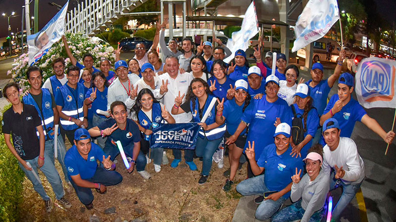 Jóvenes panistas muestran respaldo al proyecto de Carlos Quintana 