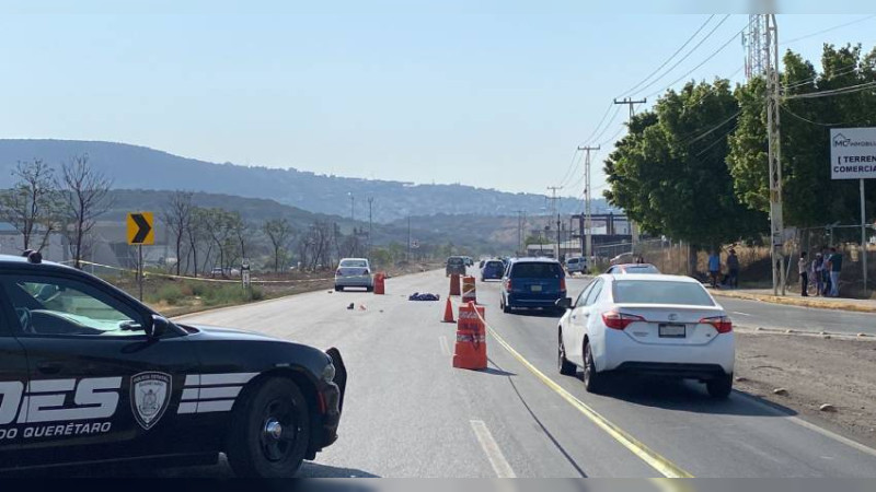 Hombre muere atropellado en el periférico Fray Junípero Serra, Querétaro 