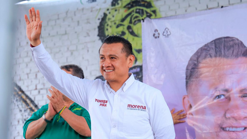 Torres Piña cerrará campaña en colonias populares de Morelia 