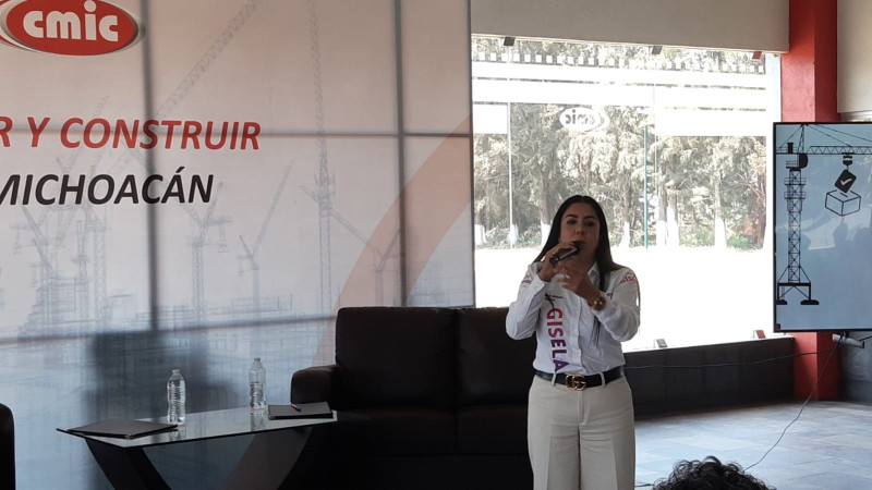 Garantizados 3mmdp en obras para constructores michocanos: Gisela Vázquez  