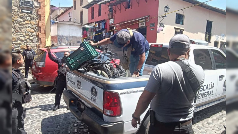 Atacan a tiros a un motociclista en Tlalpujahua, Michoacán; resultó herido