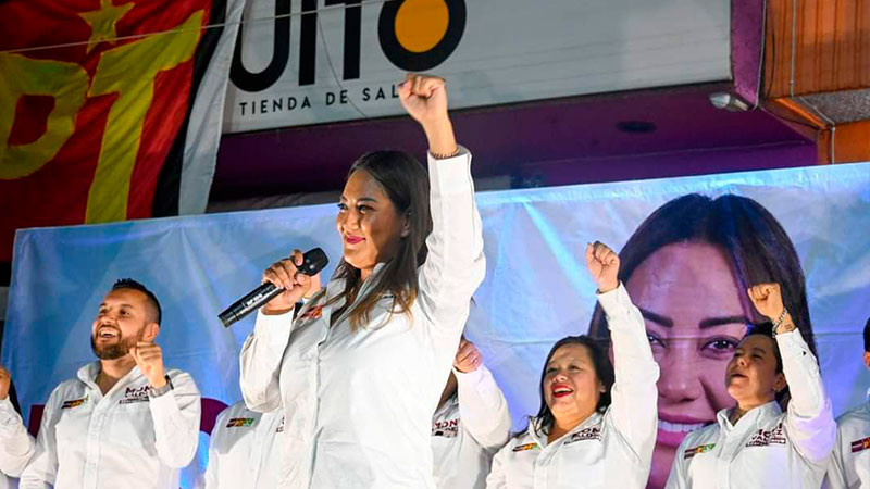 En Zacapu ¡vamos a ganar! el pueblo va con la transformación: Moni Valdez 