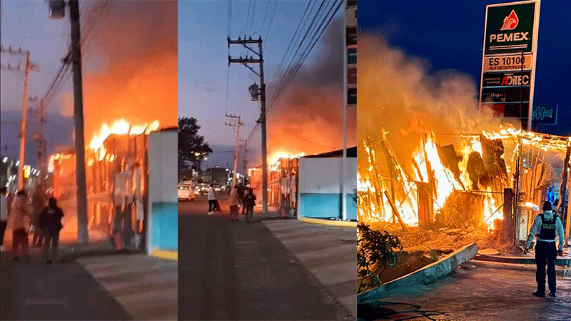 Se incendia negocio en Morelia, Michoacán; se reportan daños materiales 