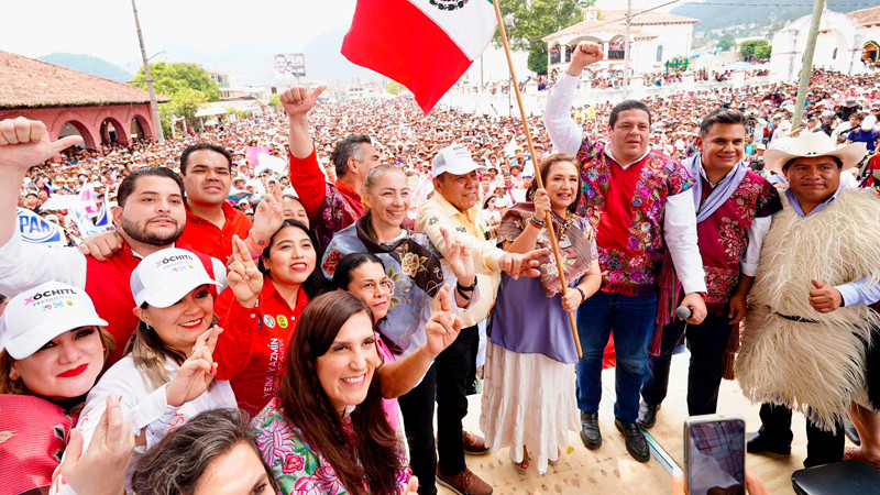 Promete Xóchitl Gálvez apoyo a familias indígenas de Chiapas 