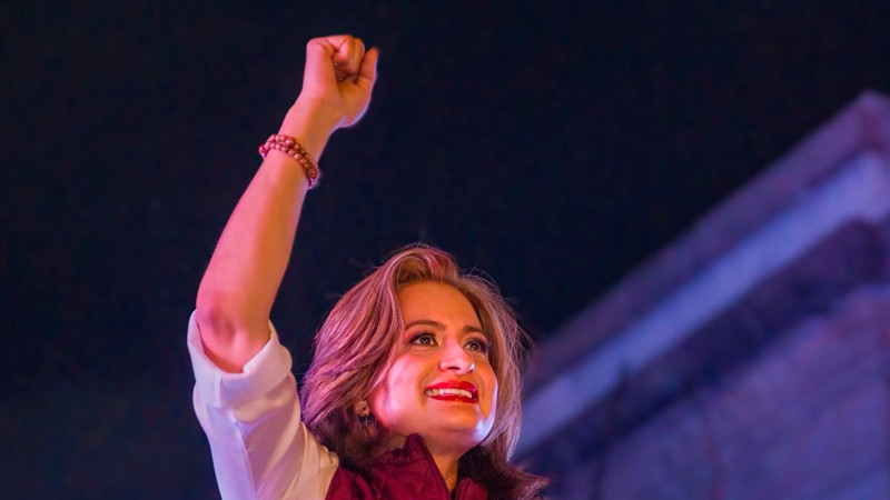 Alma Alcaraz realiza evento de cierre de campaña desde Valle de Santiago, Guanajuato 