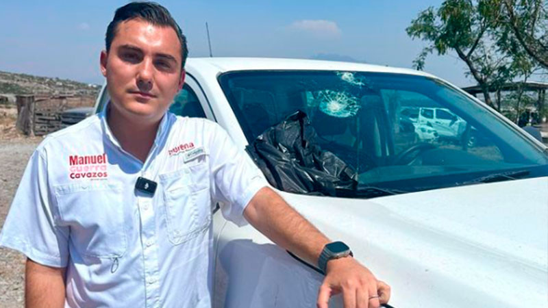 Atentan contra Manuel Guerra Cavazos, candidato a alcalde de Morena; resulta ileso 
