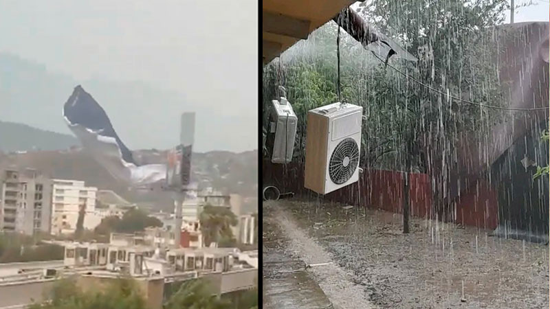 Lluvias, viento y granizo dejan afectaciones en diferentes municipios de Nuevo León 