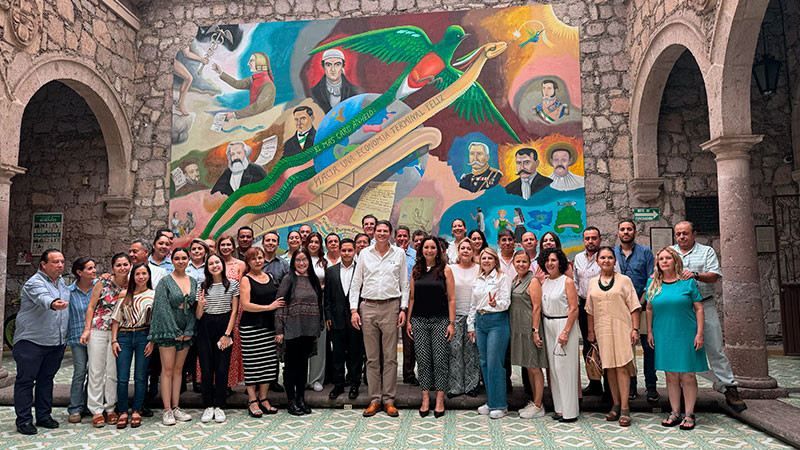 Recibe Canaco Morelia a Alfonso Martínez para escuchar sus propuestas 