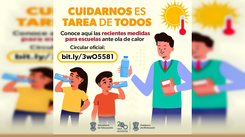 Por calor, SEE monitorea 10 municipios para prevenir afectaciones a estudiantes 