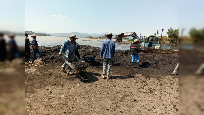Así avanzan los trabajos para rescatar el Lago de Pátzcuaro