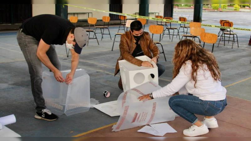 Se alistan casillas electorales en más de 2 mil escuelas de Michoacán 