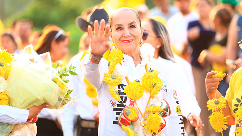 Desborda Jiménez entusiasmo frente al triunfo inminente de Julieta Gallardo 