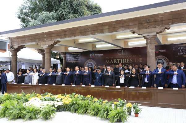 Acto conmemorativo al CLI Aniversario de los patriotas Mártires de Uruapan 