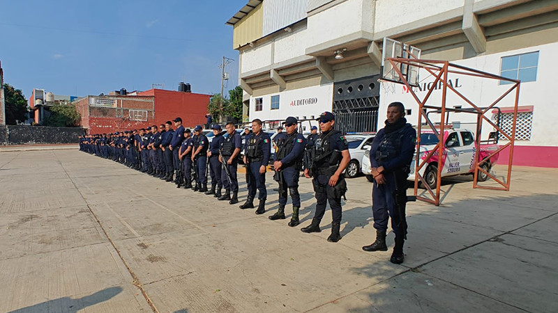 Tacámbaro, Michoacán: Un centenar de policías Municipales vigilarán votaciones del 2 de junio