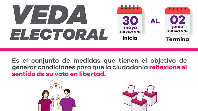 IEM aclara qué está prohibido en la veda electoral  