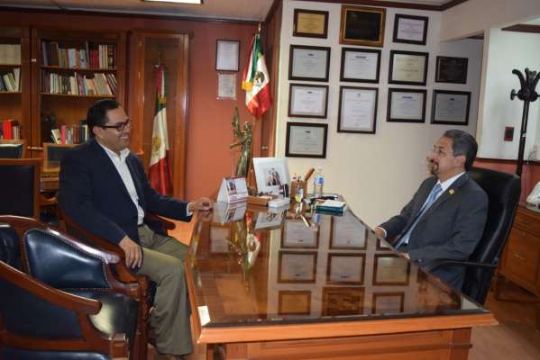 Se reúne titular de la CEDH Michoacán con el Rector de la UMSNH - Foto 1 