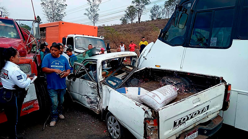 Choque en la Morelia-Mil Cumbres deja un herido 