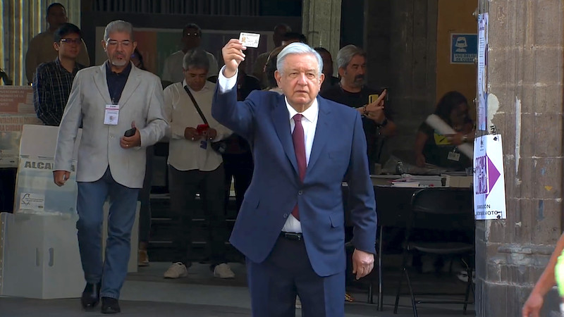 “Hoy por la noche sabremos lo que decidieron los mexicanos”: AMLO 