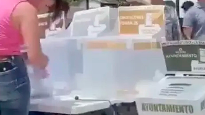 Denuncian a mujer por ingresar múltiples boletas a urnas, en Hermosillo, Sonora 
