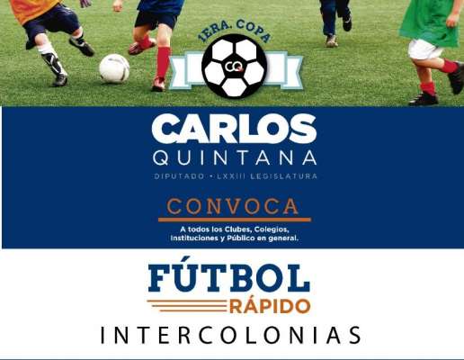 Diputado Carlos Quintana invita a morelianos a participar en torneo infantil de fútbol 