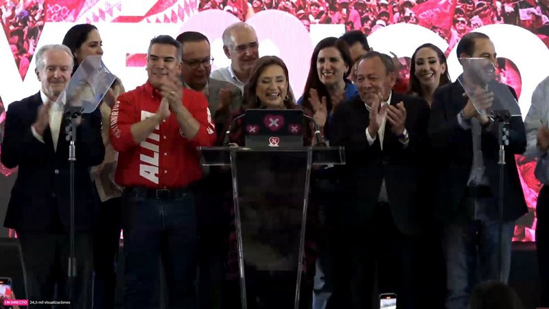 Xóchitl Gálvez se declara ganadora de la elección presidencial en México 