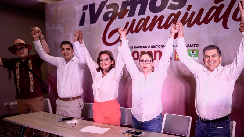 Alma Alcaraz se declara vencedora en Guanajuato 