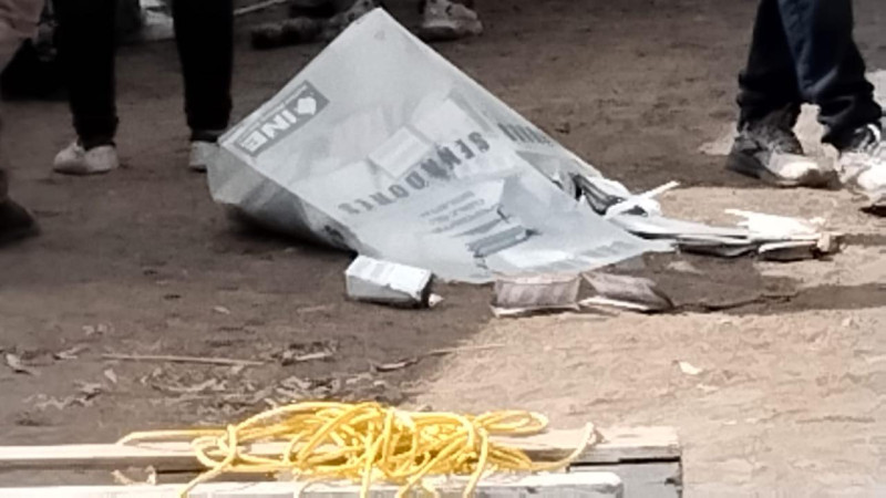 Reportan quema de urnas en Zumpango, Estado de México 