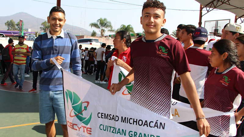 Con más de 500 estudiantes, arranca Cecytem con su jornada deportiva
