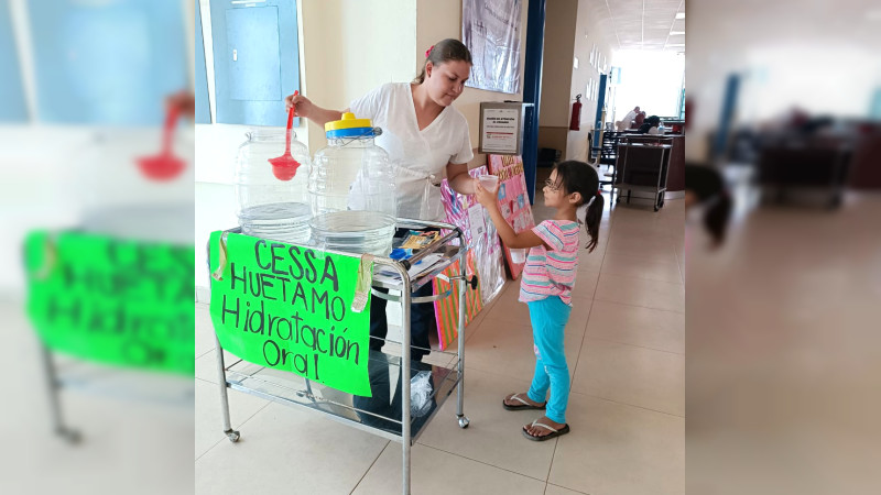 Instala SSM módulo de hidratación permanente en centro de salud de Huetamo