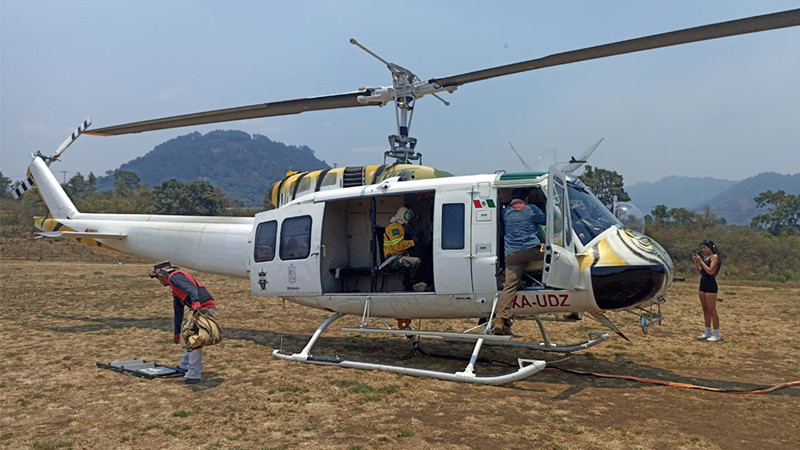 Solicita Bedolla a Sedena aplicar Plan DN-III-E para apagar incendio forestal en Uruapan