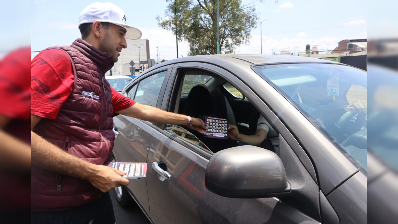 Fuerza Sorda arranca campaña de sensibilización sobre LSM en los cuatro distritos de Morelia