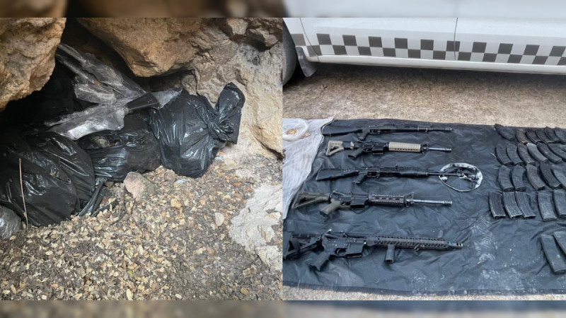 Hallan armamento enterrado, en parque natural de Zacatecas 
