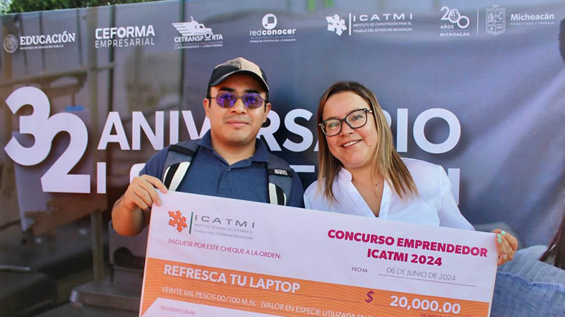 Icatmi premia a ganadores del Concurso Emprendedor 2024 región Morelia