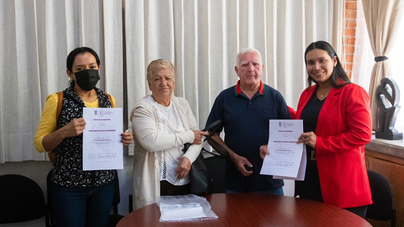 Sedum da certeza patrimonial a más de 60 familias de Uruapan 