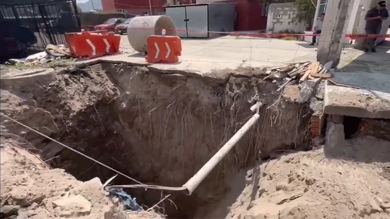 ¡Otro más! Reportan nuevo socavón en Ecatepec; van 36 en los últimos 6 meses 