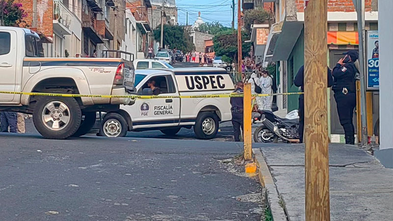 Ultiman a tiros a un hombre en Morelia, Michoacán 