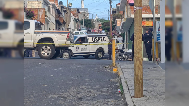 Ultiman a tiros a un hombre en Morelia, Michoacán 