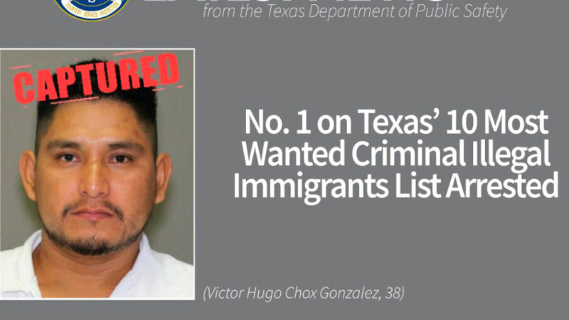 Cae en Texas un indocumentado incluido en lista de los 10 Más Buscados 