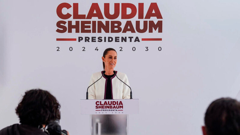 Reciben a Sheinbaum en Nuevo León para empezar gira con AMLO 