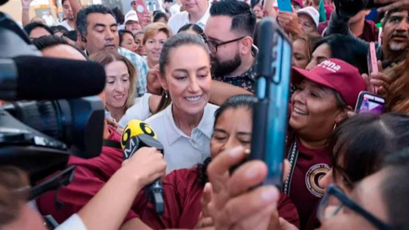 Con alegría reciben a Claudia Sheinbaum en Monterrey 