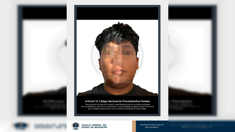 Aprehenden a presunto responsable del homicidio de un abogado, perpetrado en la zona Sur de Morelia, Michoacán 