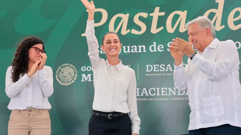 AMLO y Sheinbaum se comprometen a terminar trabajos de rescate en Pasta de Conchos 