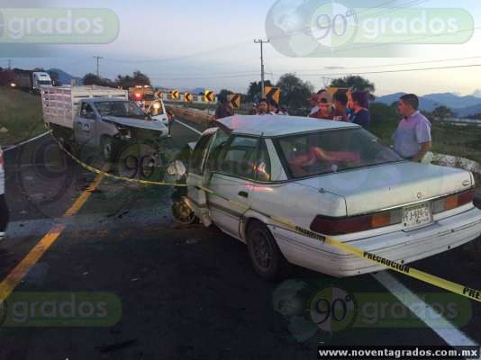 Muere hombre en choque frontal, en Zamora, Michoacán - Foto 1 