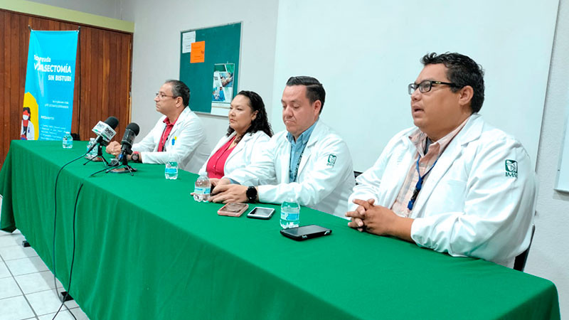 Participa IMSS Michoacán en jornada nacional de vasectomías sin bisturí 