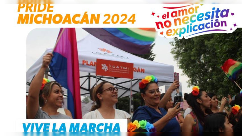 ¿Quieres autoemplearte? Conoce los cursos que ofrece el Icatmi en la marcha del orgullo LGBTTTIQ+ 